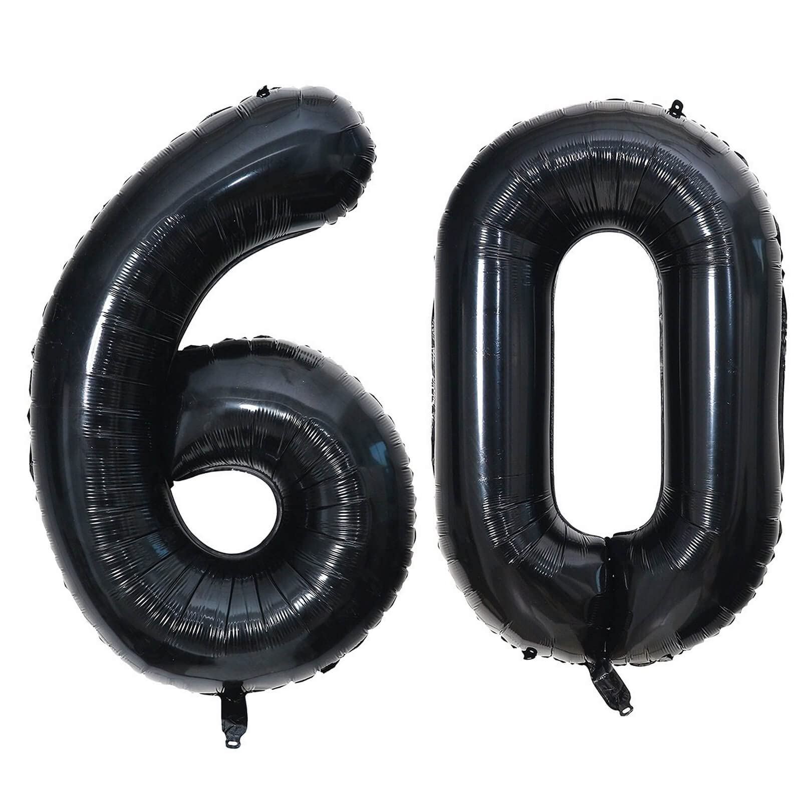 40 Inch Black 60 Number Balloons Giant Jumbo Huge 60 Foil Mylar Helium Number Digital Balloons Black Birthday Mylar Digital Balloons 60 Birthday Party