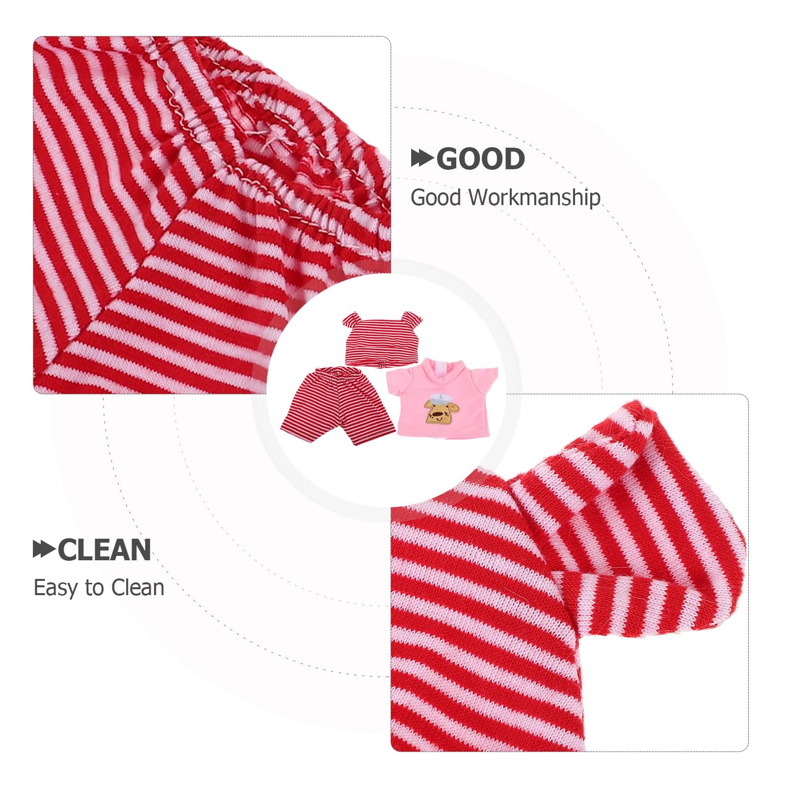 Toyvian Baby Doll Clothes for 10 Inch Girls Boys - Image 3