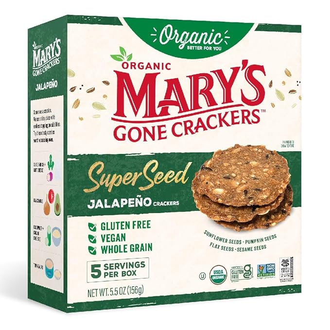 Mary's Gone Crackers Superseed Variety Pack 6PK Galletas miniatura 3