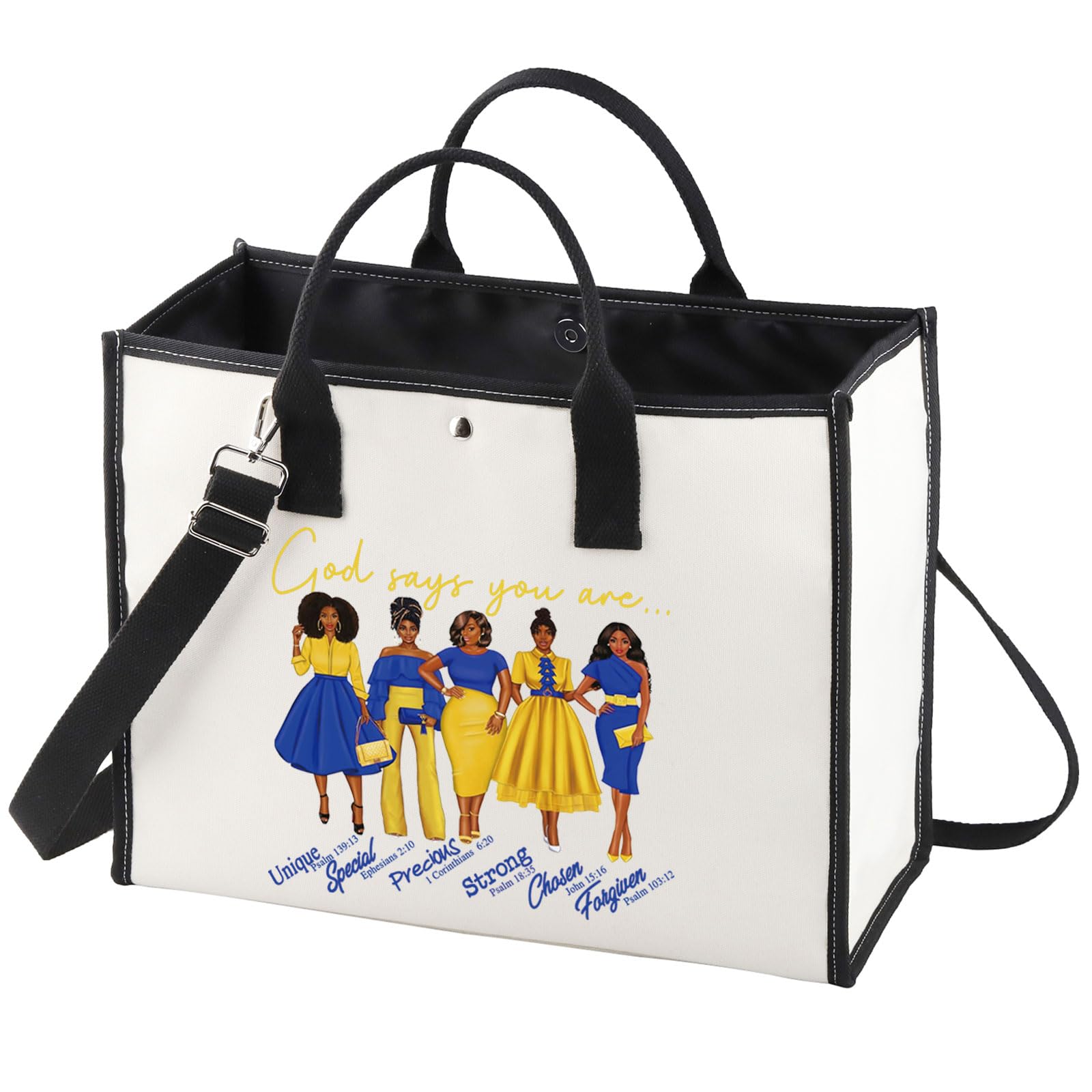 WZMPASGR Cosmetic Makeup Bag Greek Sorority Gift God Says You Are Sorority Makeup Zipper Pouch Bag 1922 SGR Paraphernalia (God Says SGR-TB)