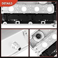 Vista 9 de A-Premium Kit de cubierta de válvula de motor compatible con Chevy Cruze, Sonic, Trax, Aveo, Aveo5, L4 1.6L 1.8L (tipo de aluminio mejorado)