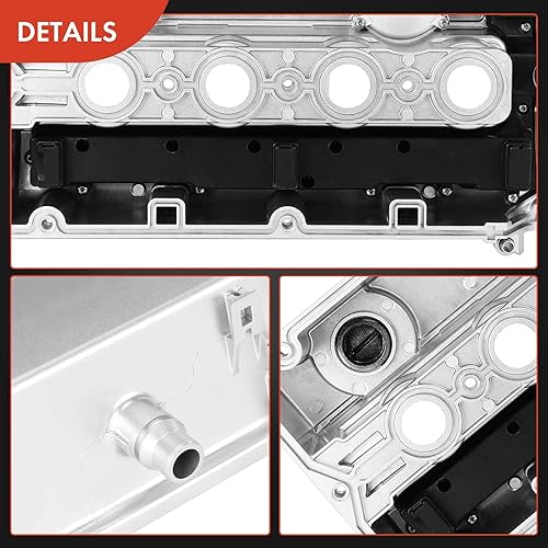 Miniatura 9 de A-Premium Kit de cubierta de válvula de motor compatible con Chevy Cruze, Sonic, Trax, Aveo, Aveo5, L4 1.6L 1.8L (tipo de aluminio mejorado)