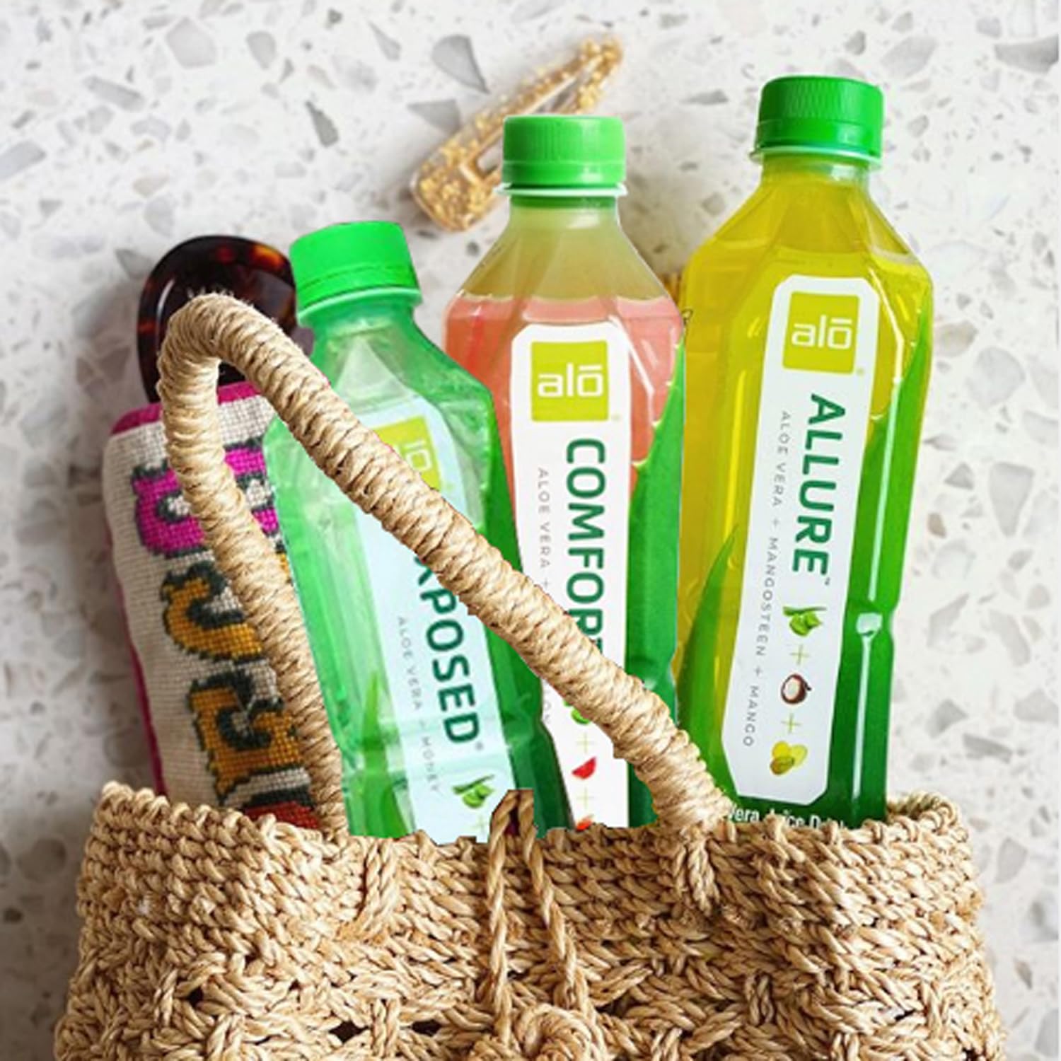 ALO Aloe Vera Juice | 16.9 fl oz, Pack of 12 | 3-Flavor Variety Pack | ALLURE, COMFORT, EXPOSED Plant-Based Drink