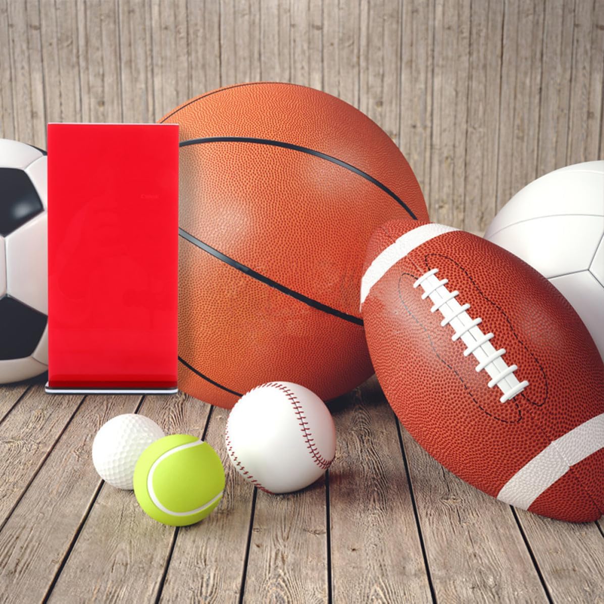 Portable Board Basketball Serve Referee Kit Acrylic with Converter and Red Penalty Cards, Lightweight with Precise Markings for Accurate Professional Referee Use