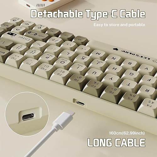 Miniatura 5 de AJAZZ AK680 Teclado mecánico para juegos y mouse Combo de teclas PBT intercambiables en caliente, teclas completas retroiluminadas RGB teclas