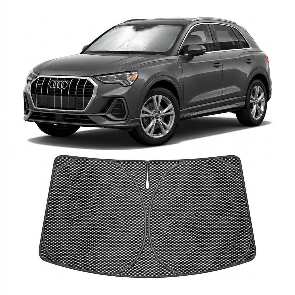 Proadsy Custom Fit 2019-2026 Audi Q3 Windshield Sun Shade, Blocks Heat