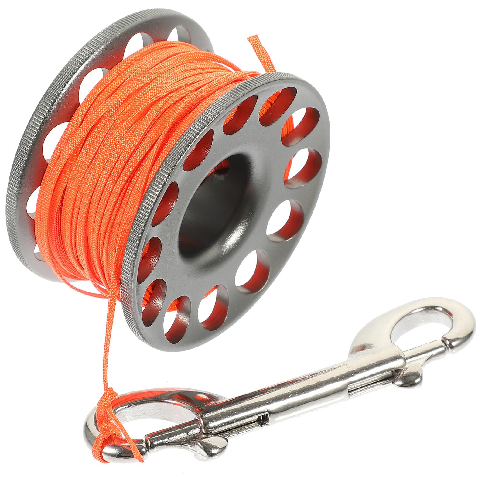 Carrete de Buceo Gris y Accesorio de Equipo Subacuático para Guiar Línea