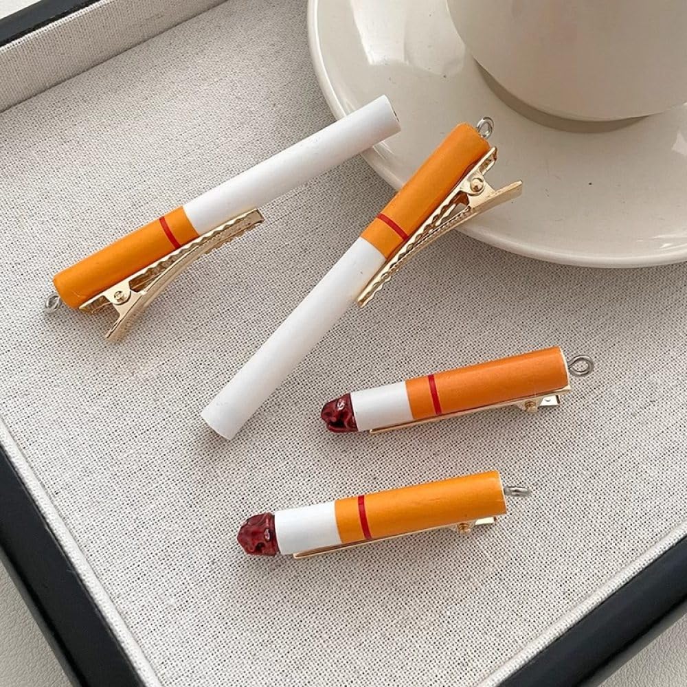 Amazon.com : LIBERGA 8 Pcs Simulated Cigarette Shape Hair Clips Funny  Barrettes Headdress Party Decoration Hair Pins for Women : Beauty &  Personal Care