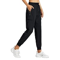 Libin Pantaloni Trekking Donna Cargo Jogger Estivi 27" Nero L