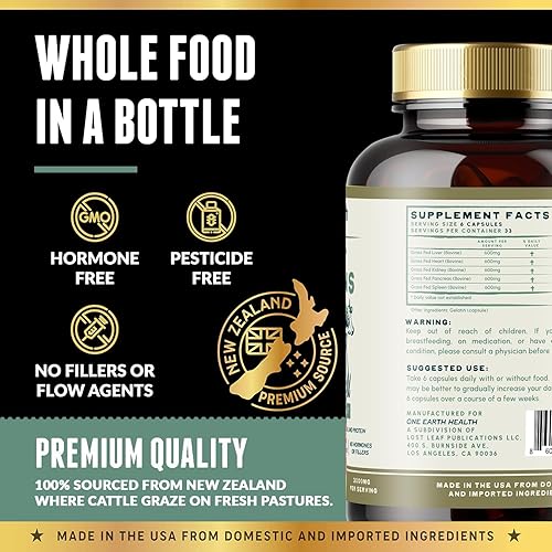 Miniatura 2 de One Earth Health Ahorra con el paquete combinado órganos de carne de res y médula ósea