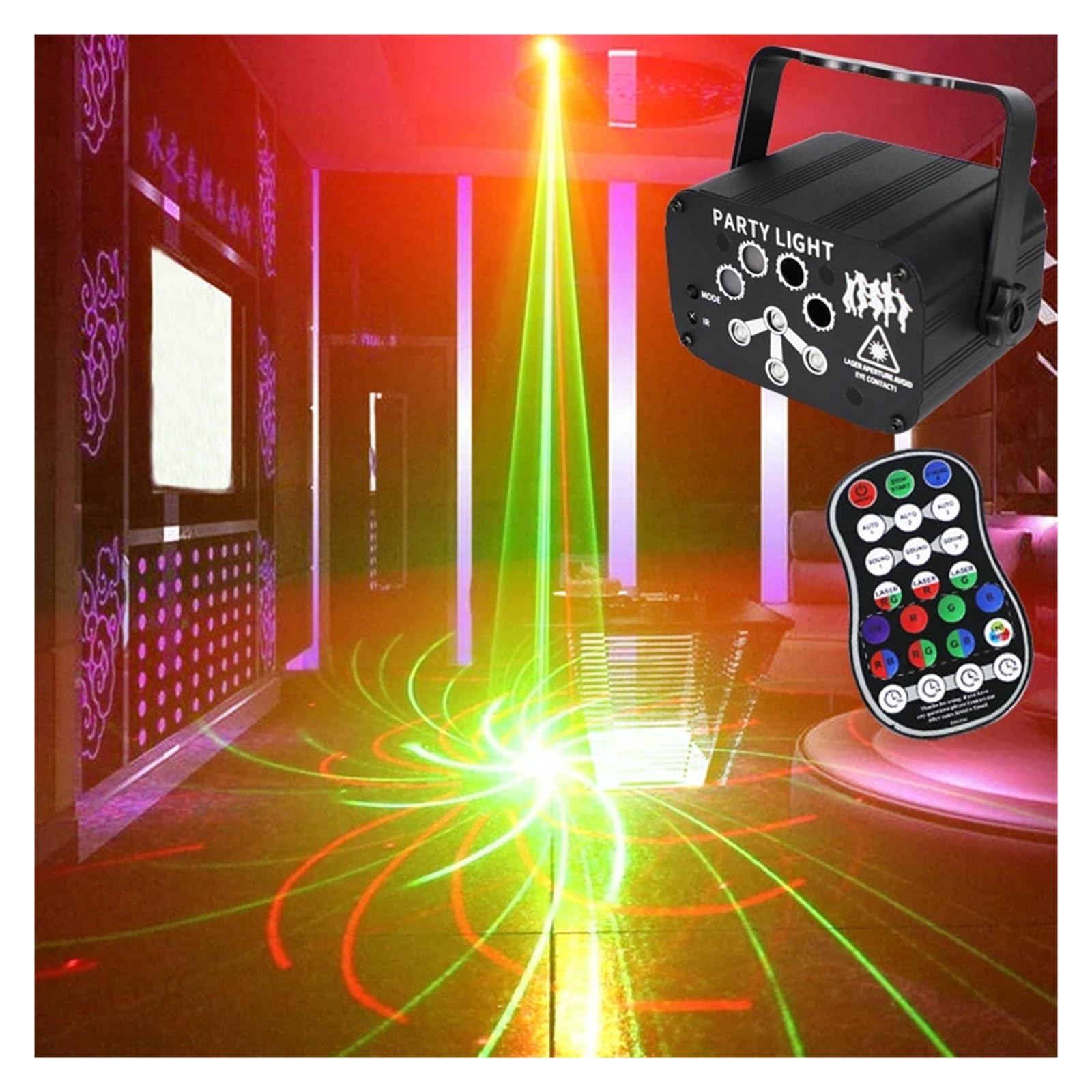 Mini veilleuse UV à 8 Trous, projecteur Portable USB, Fonction minuterie, lumières de fête, Halloween, décoration extérieure Salle noël