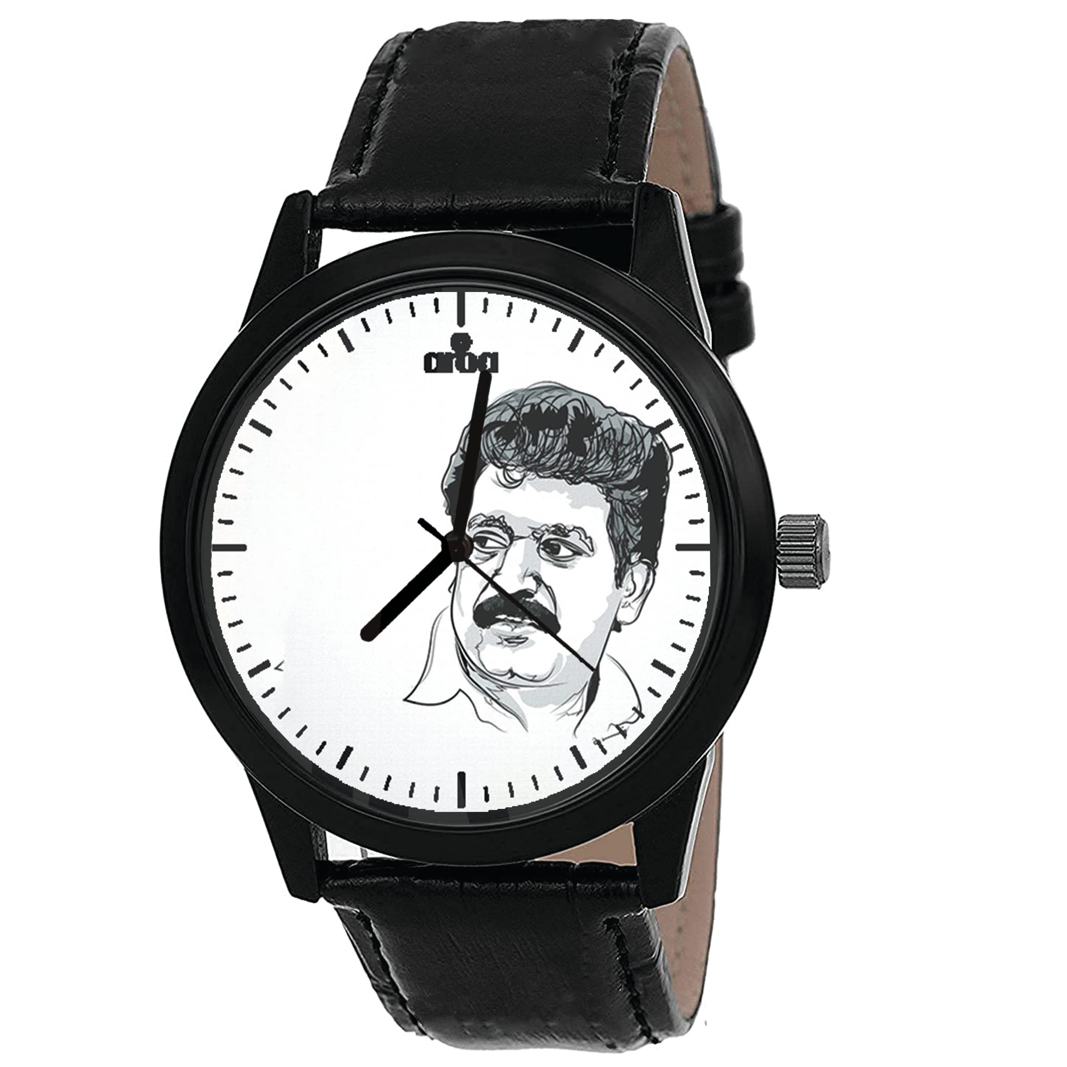 AROA Watch New Watch for Velupillai Prabhakaran Pencil Art Model : 349 Black Metal Type Analog Black Strap Watch White Dial for Men Stylish Watch for Boys (B0C2VXYNFS) Amazon Price History, Amazon Price Tracker