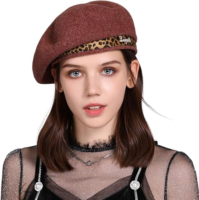 Jeff & Aimy Wool Winter Classic French Beret Artist Hat Fashion for Womens