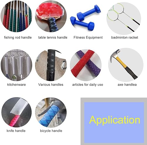 Miniatura 4 de Funda termocontraíble con patrón de escamas de pescado, mango de corcho con antideslizante, impermeable y aislamiento, 40 pulgadas, 5 colores, 5