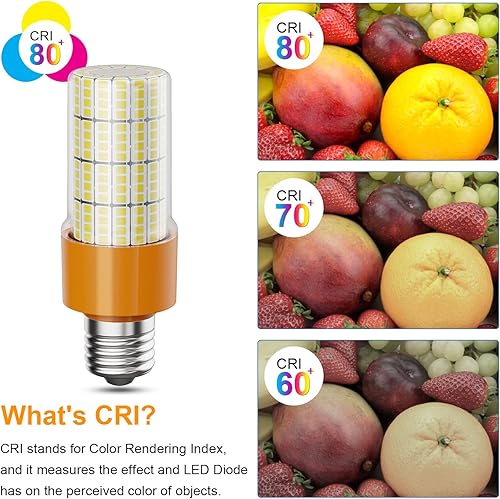 Miniatura 5 de Paquete de 2 bombillas LED equivalentes a 300 W, 3750 lúmenes, 5000 K, luz blanca fría, 40 W, impermeable, bombilla LED de maíz E26E27, base media