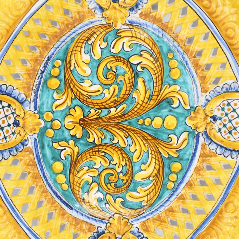 Céramique de Caltagirone baroque centre de table fait main d'exception - 7