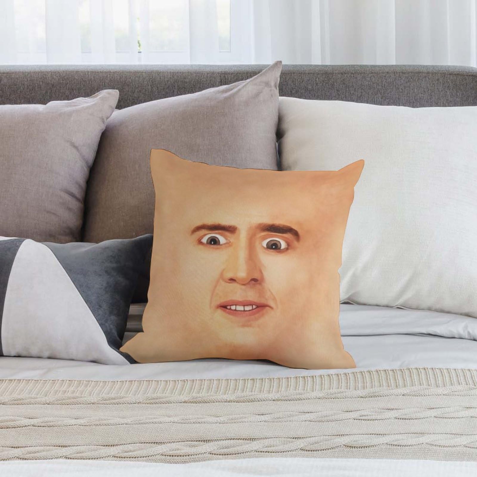 Amazon.co.jp: 枕カバー ニコラス・ケイジ Nicolas Cage クッション