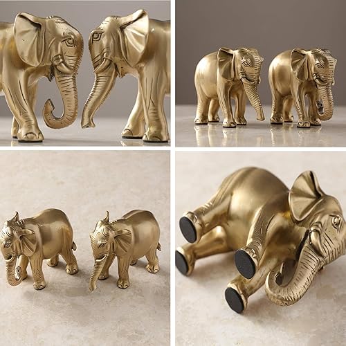 Miniatura 3 de Chino feng shui estatua escultura Luz de Lujo Hecho a Mano de Cobre puro Elefante Cobre Productos Adornos Feng Shui Lucky Home Elefante Estatua