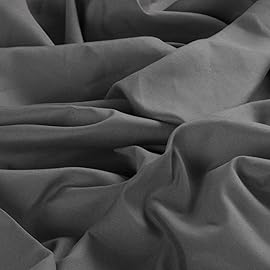 NTBAY Toddler Sheet Set - 3-Piece Microfiber Crib Sheet Set - Flat Sheet, Fitted Sheet, Pillowcase - Solid Toddler Bedding, Dark Grey