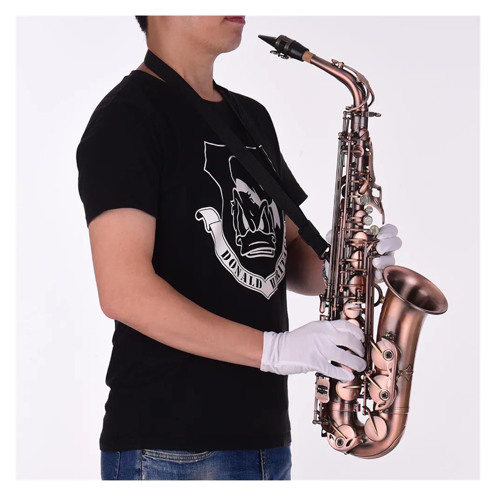 サックス アルトサックス 管楽器 レッド 彫刻 ケース付 【公式通販】