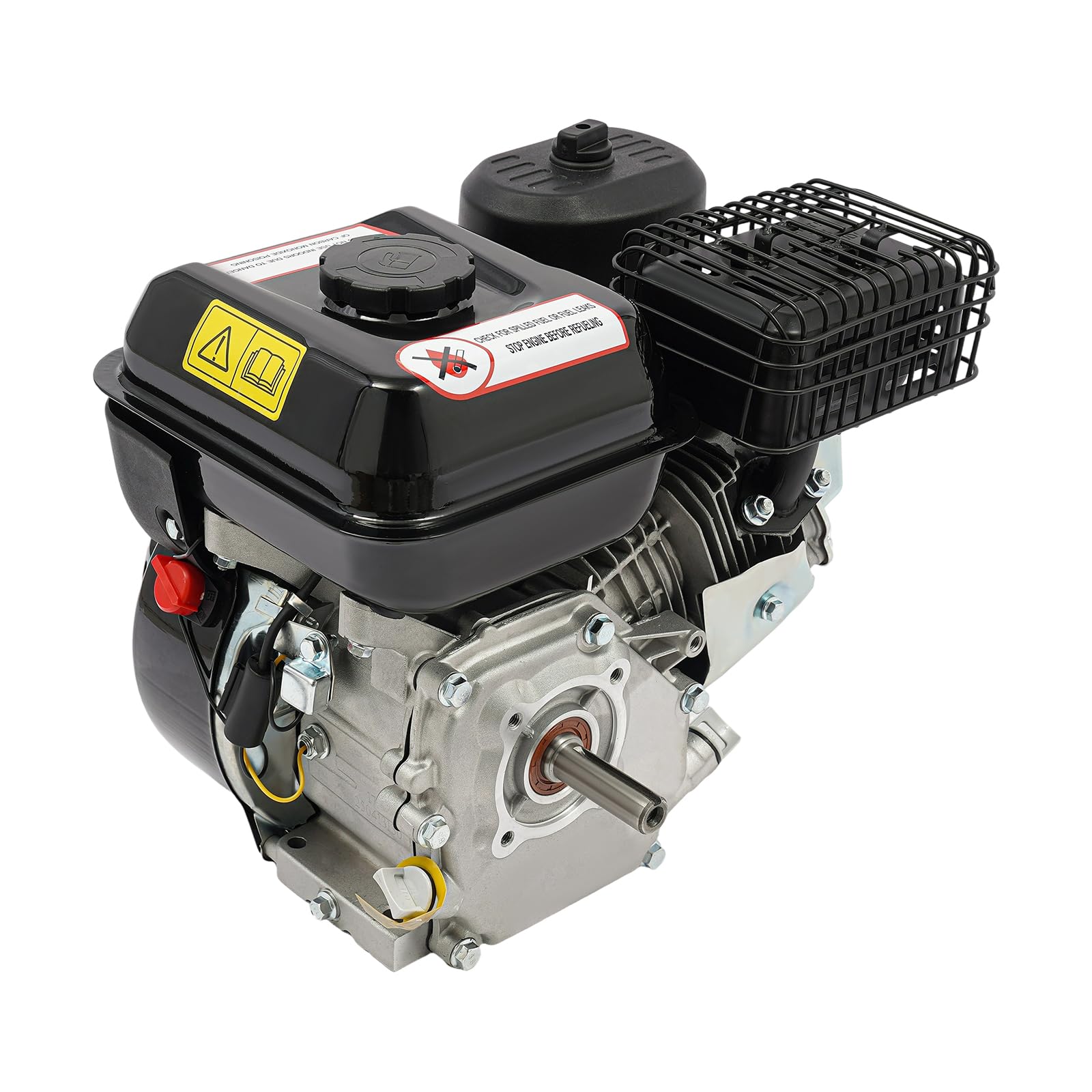 Moteur à essence 4 temps 7,5 CV Moteur sur pied avec vilebrequin de 19 mm de diamètre Moteur industriel pour pompe à eau, générateur