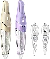 Vista 7 de Cinta de corrección blanca retráctil recargable, 4 piezas (CS-25) con 2 recambios adicionales