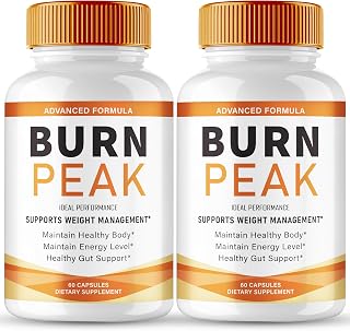 Burn Peak Capsules, Official BurnPeak Supplement Pills - Maximum Strength, All Natural Keto Capsule to Sustain Active Lifestyle & Fitness Goals, Overall Health Burn Peak Reviews (2 Pack)