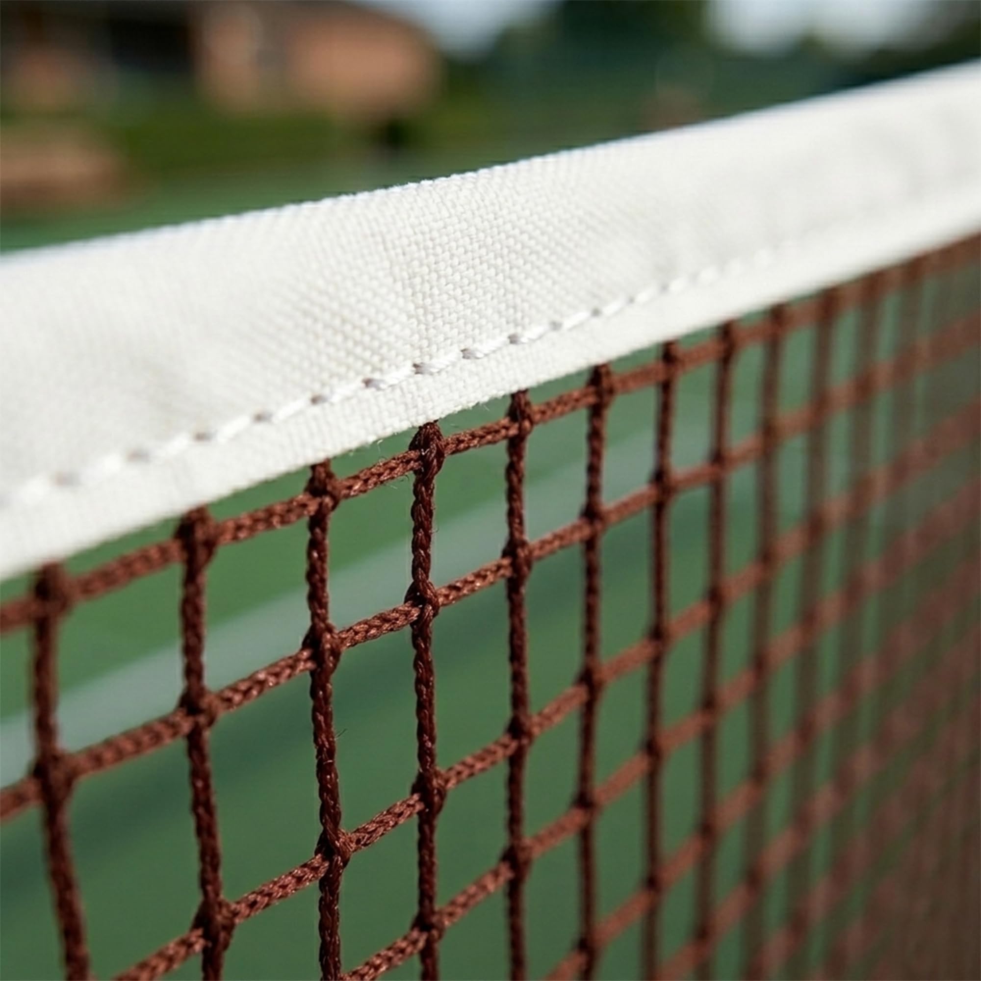 Troft Heavy Quality Badminton Net All Weather Cotton Brown for Indoor Outdoor Courts Practice Tournament Play Durable Easy Setup Use 1