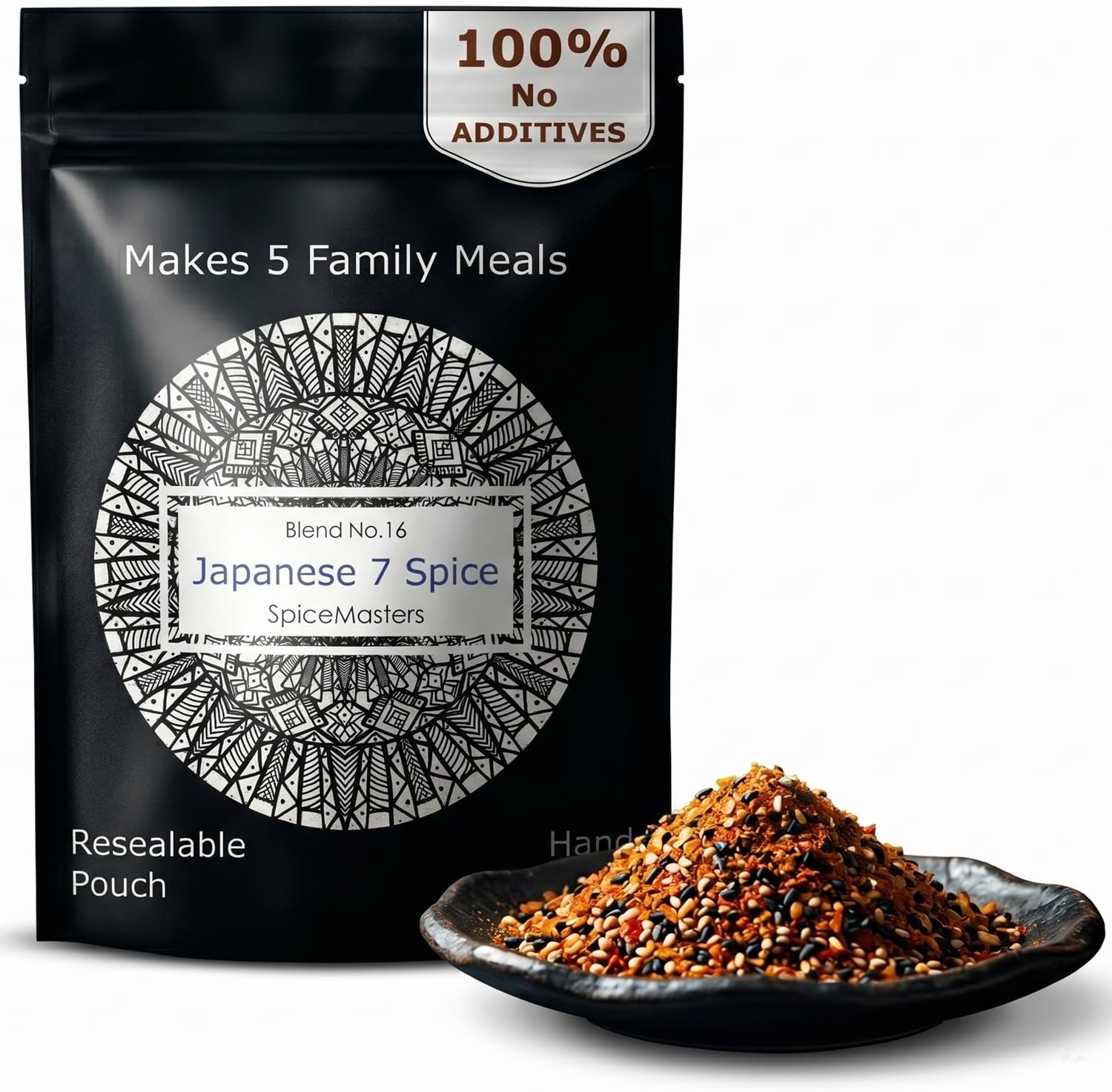 Spice Masters Japanese 7 Spice (Shichimi Togarashi) - Chef Crafted Small Batch Seasoning for Ramen, Noodles & Meat - UK Hand Blended, 100% Natural
