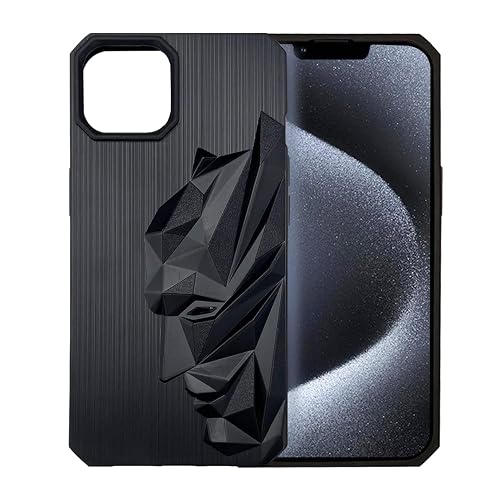 Prolet Superhero Soft Mobile Case Compatible for iPhone 13 Pro 3D Engraved | Shockproof | 360 Degree Protection | Scratchproof Cover- Black