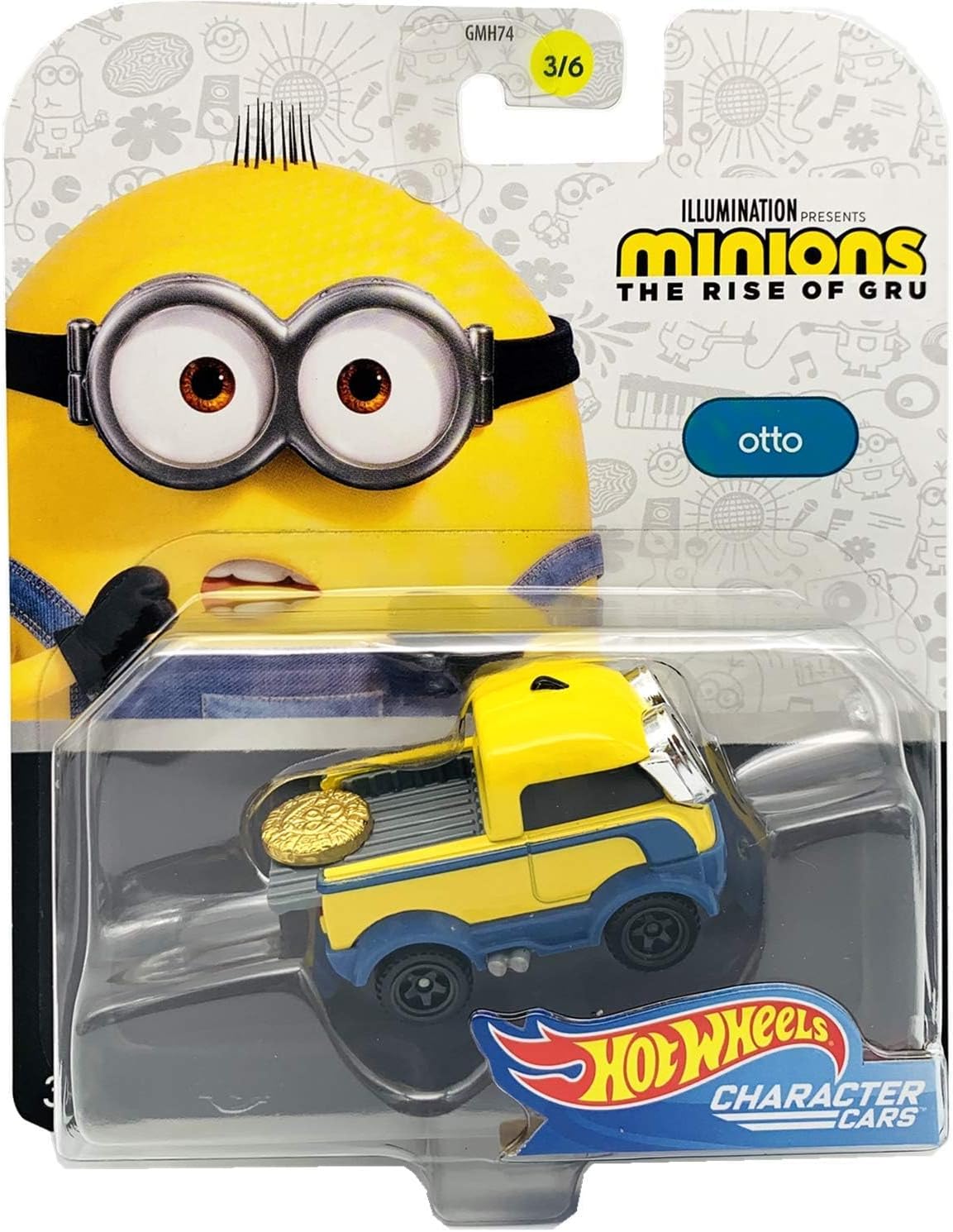 1/64 Minions The Rise of Gru Character Car-Otto(3/6)