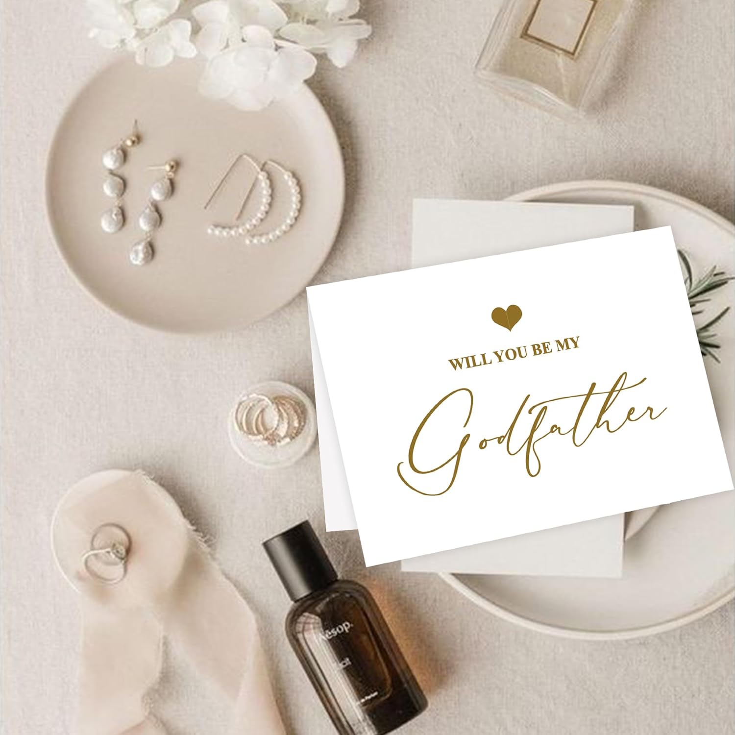 LADY&HOME Set of 2 Godparents Proposal Cards with Envelope,Will You Be My Godfather/Godmother Card Godparents Proposal Gift (C2:Godfather & Godmother) - Image 3