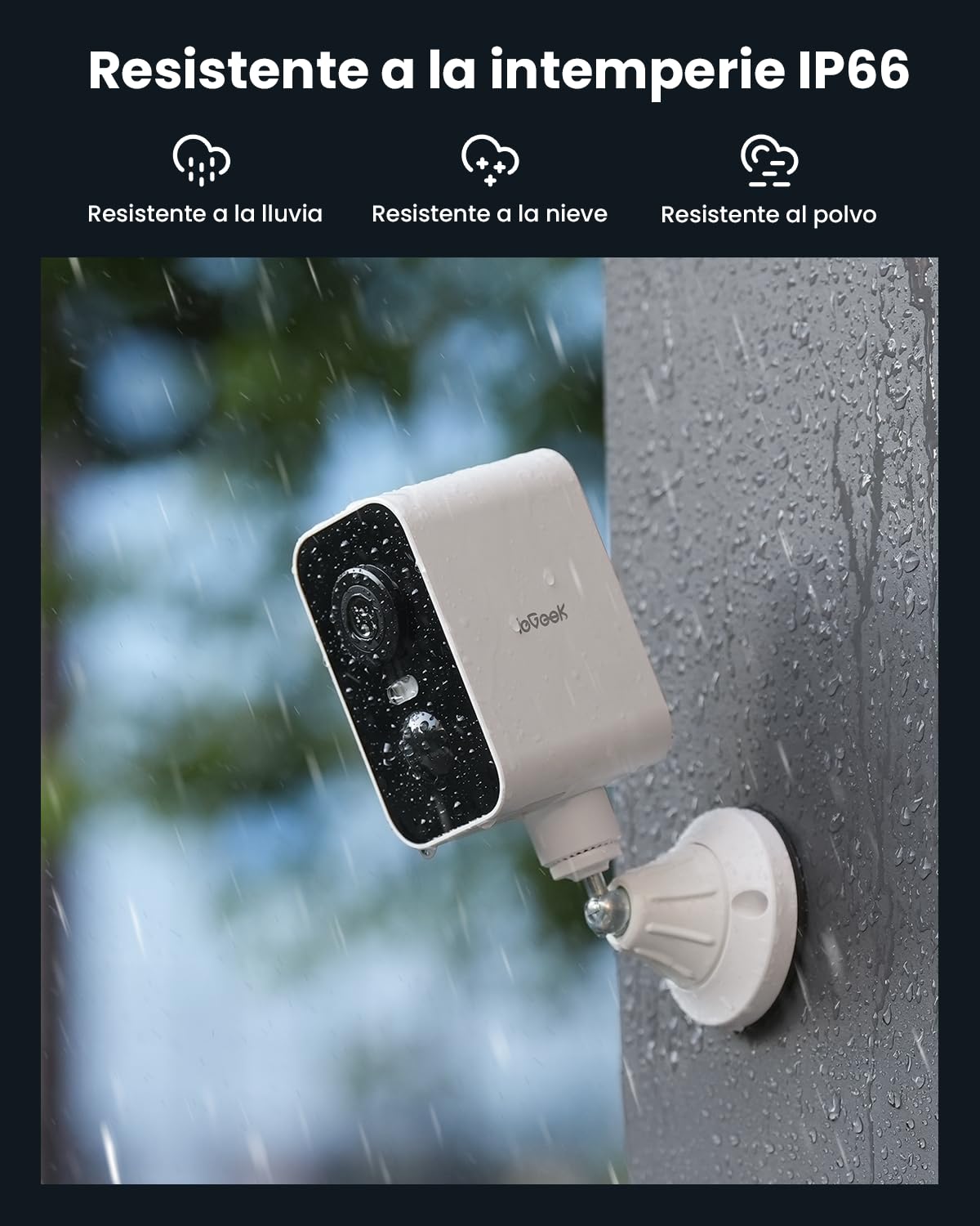 ieGeek 4G Magnética Camara Vigilancia Sim Exterior Solar, Sin WiFi-2K, 300°Pan, Batería 10000mAh, Detección Humana PIR & Sensor Movimiento, Visión Color, IP66, con Tarjeta SIM -Ideal Camping
