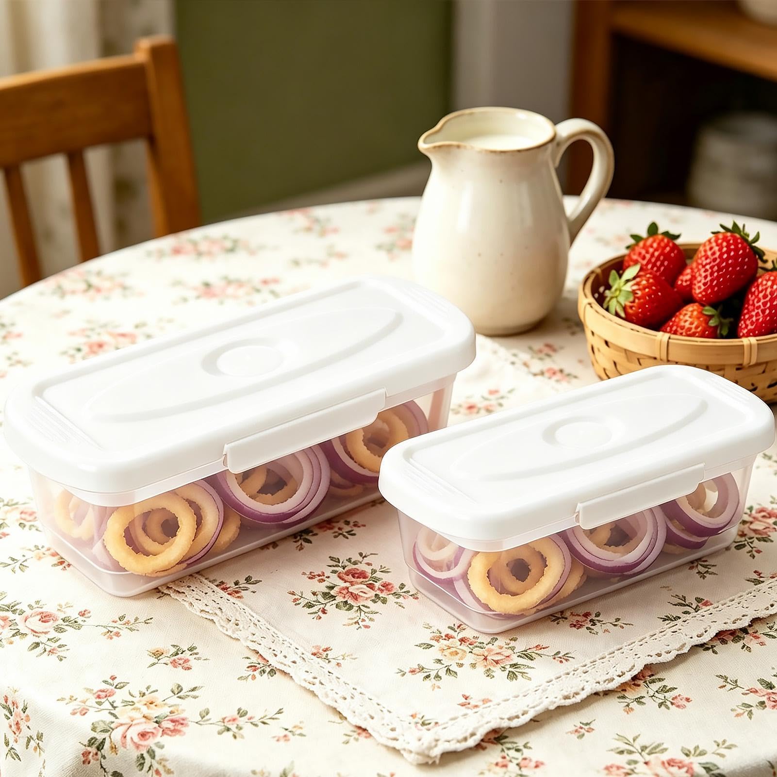 Cuenco Agitador Rebozador Para Freír 2 Piezas de Utensilios | Contenedor Agitador para Rebozado Para Aros De , Verduras, Alitas Pollo, Restaurante, Cocina Y Comedor