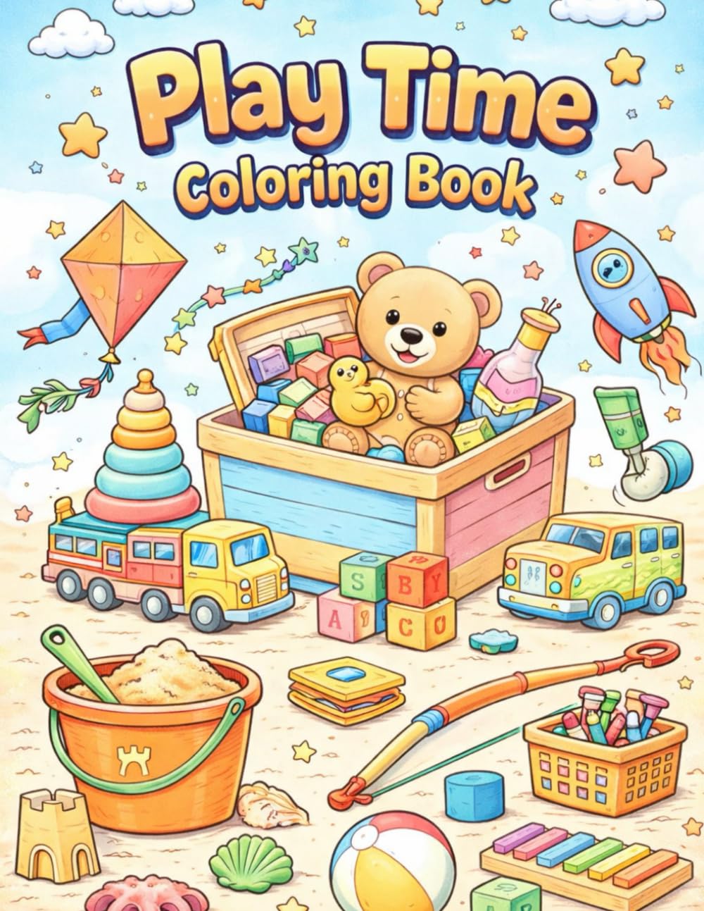 Toys Coloring Book for Kids (Dream Weaver Coloring Series for Kids Ages 3–7)