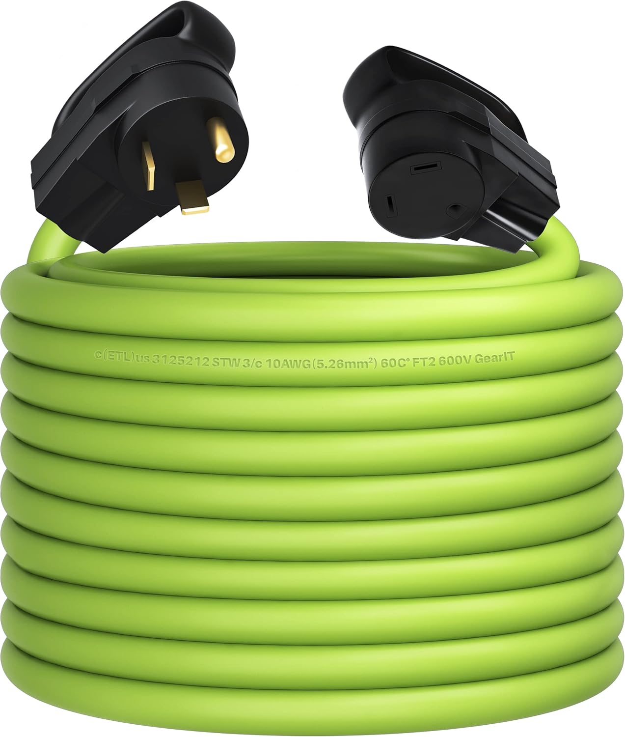 GearIT 30Amp Extension Cord for RV and Auto, (100Feet) 3