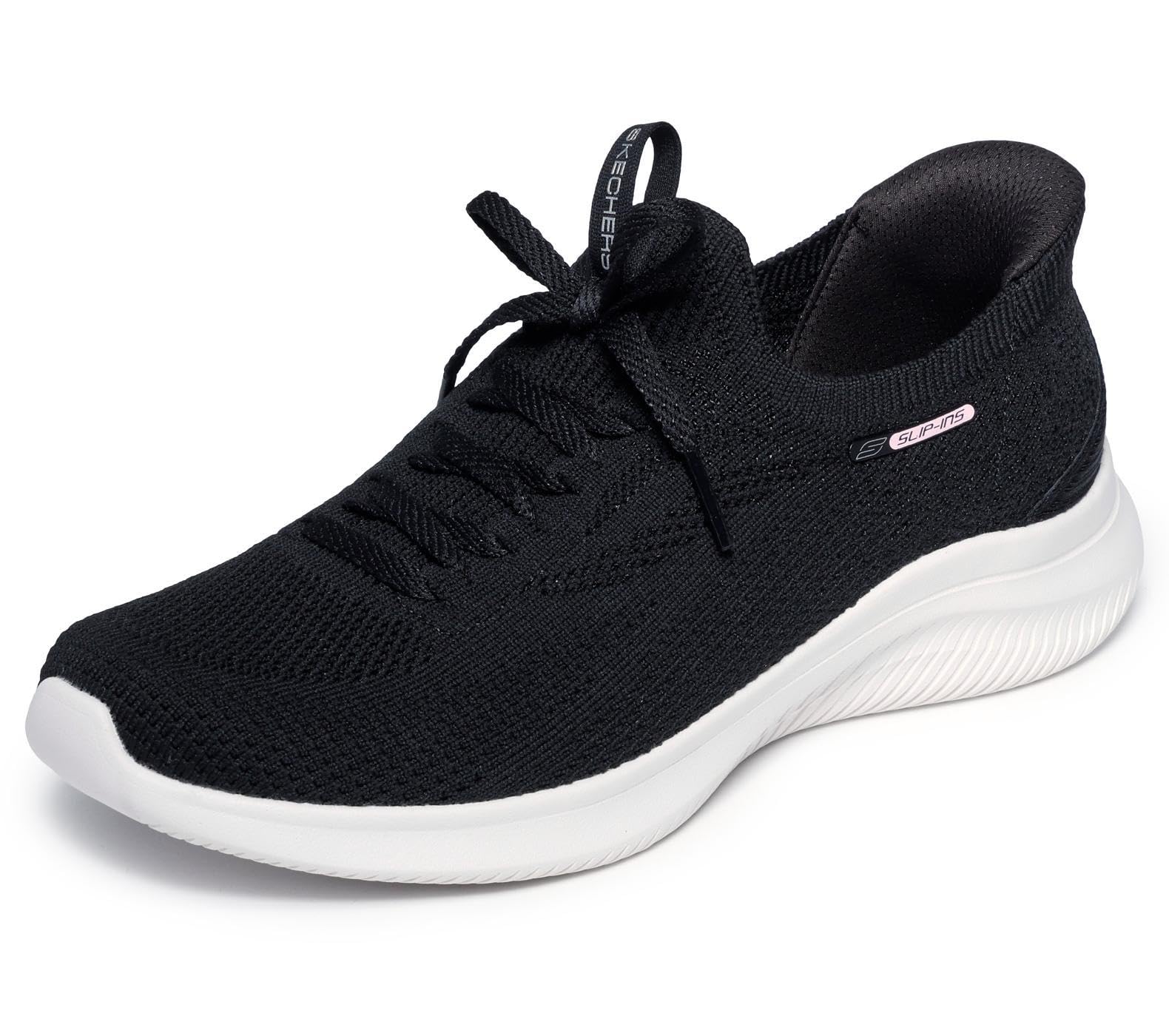 Skechers Women's Ultra Flex 4.0 Slip-in Trainers, Black, 7.5 UK
