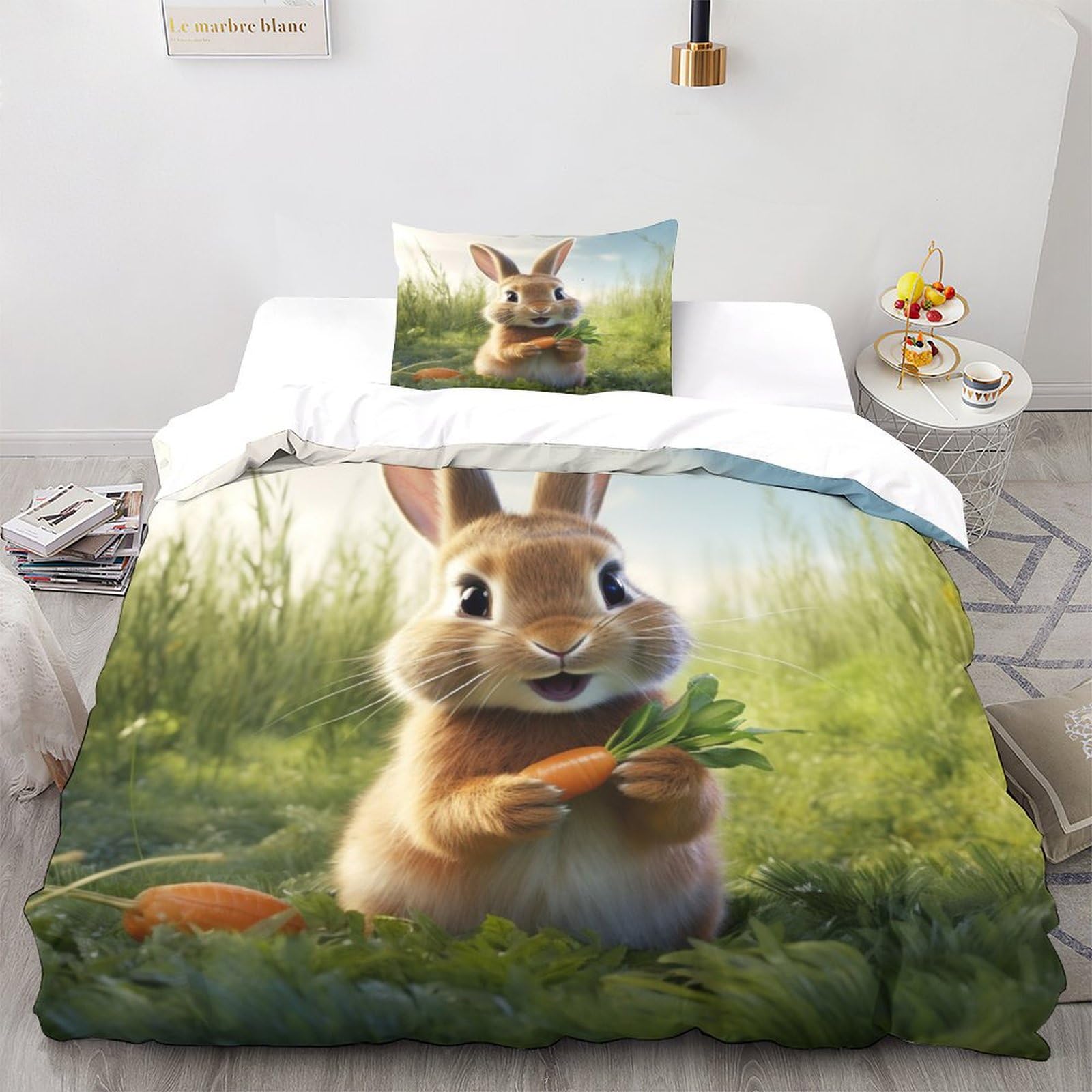 Cheshire Katze Bettwäsche Set - 3D Design Einzel 135x200cm Mit Kissenbezug