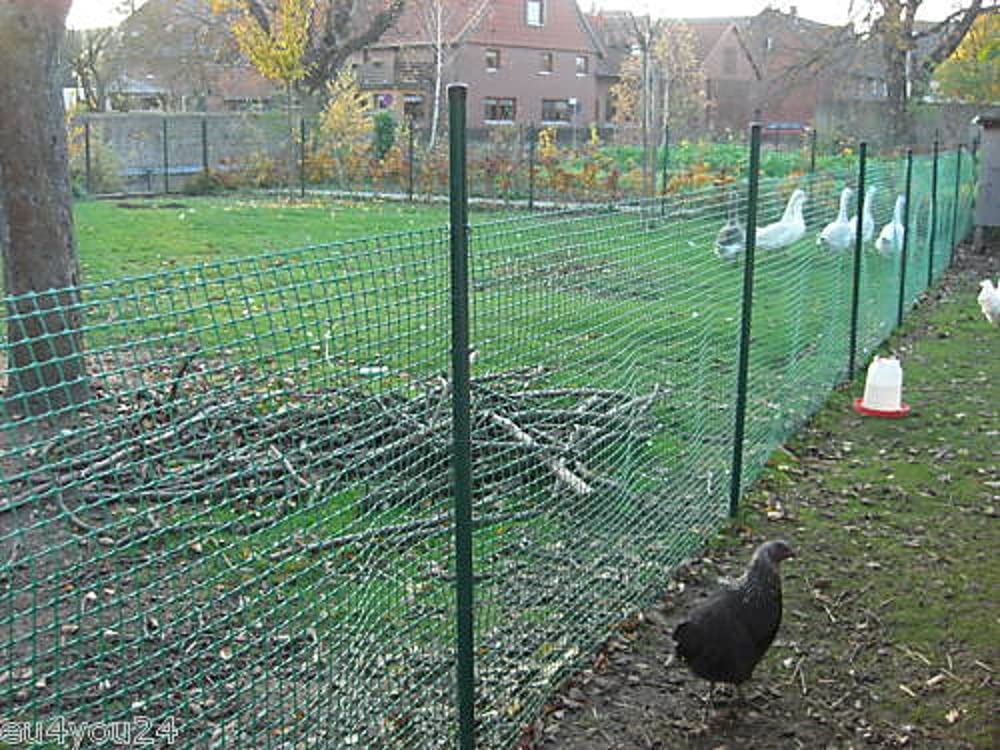 HaGa® Kunststoffpfahl 10 Stück inkl. Abdeckkappe - Zaunpfahl 3,8cm Stärke x 125cm Höhe - Pfahl glasfaserverstärktes und recyceltes PET