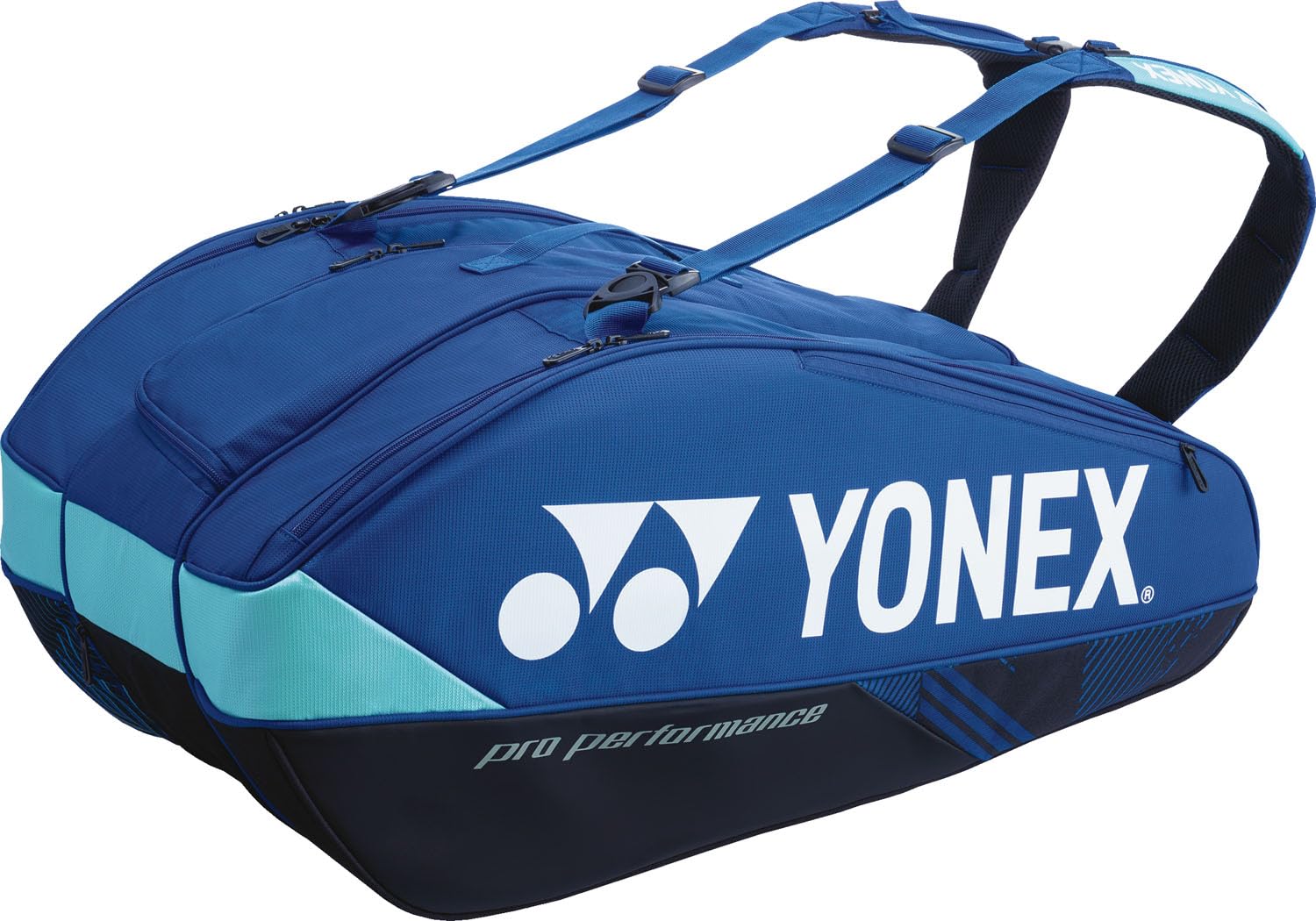 YONEX Tennis Badminton Racket Bag, Holds 9 Rackets, Cobalt Blue