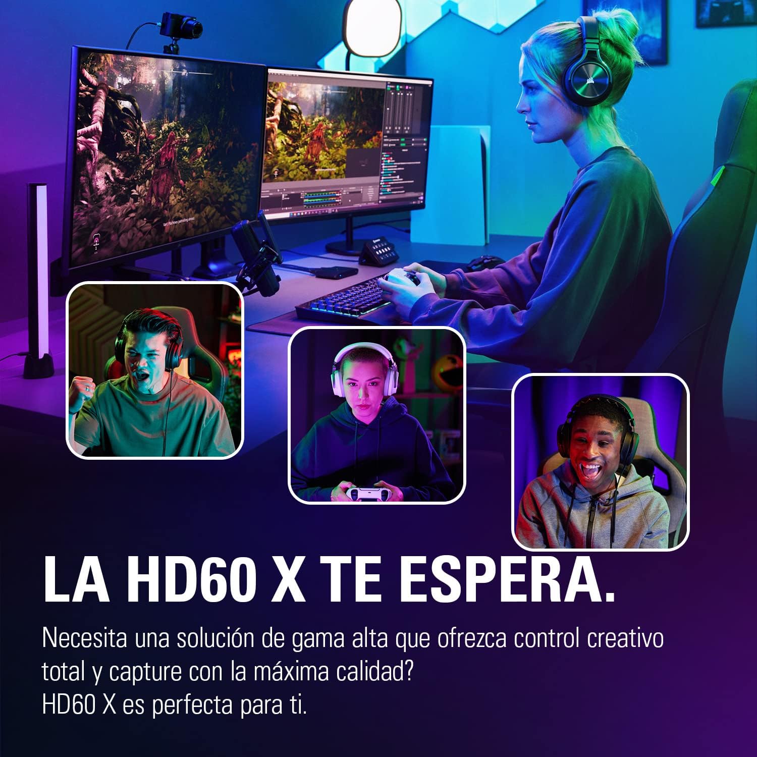 Elgato HD60 X – Haz Streaming y graba a 1080p60 HDR10 o 4K30 con latencia ultrabaja en PS5/Pro, PS4/Pro, Xbox Series X/S, Xbox One X/S, en OBS y Otros, Funciona con PC y Mac 4