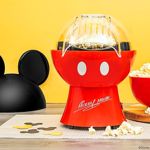 Miniatura 3 de Uncanny Brands Disney Mickey Mouse - Máquina para hacer palomitas de maíz - Electrodoméstico de cocina