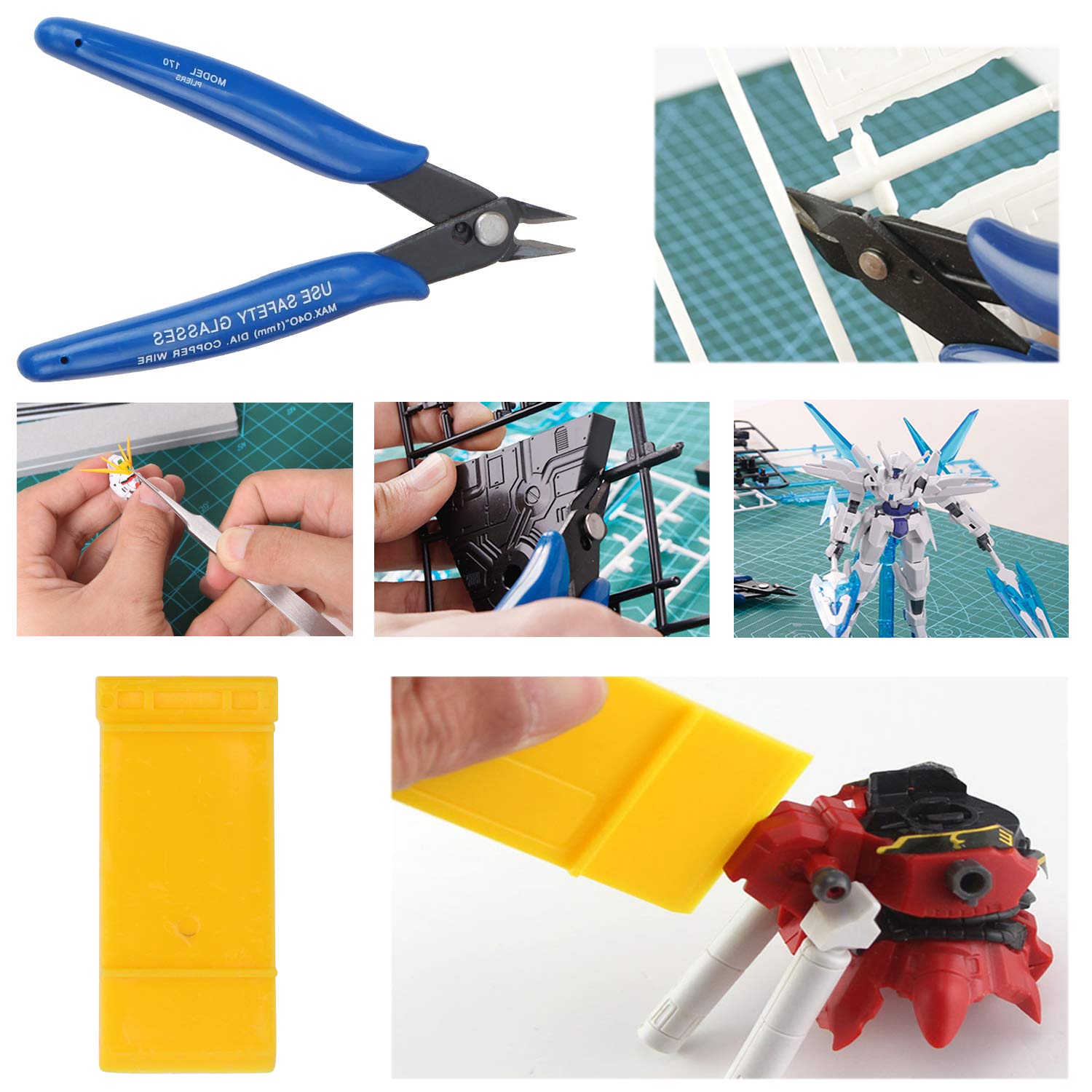 WiMas 64PCS Gundam Model Tools Kit, Construction Kit, Model Basic Tools
