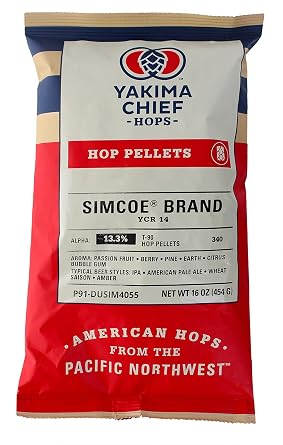 HopUnion - 8566735 Simcoe Hop Pellets 1 lb.
