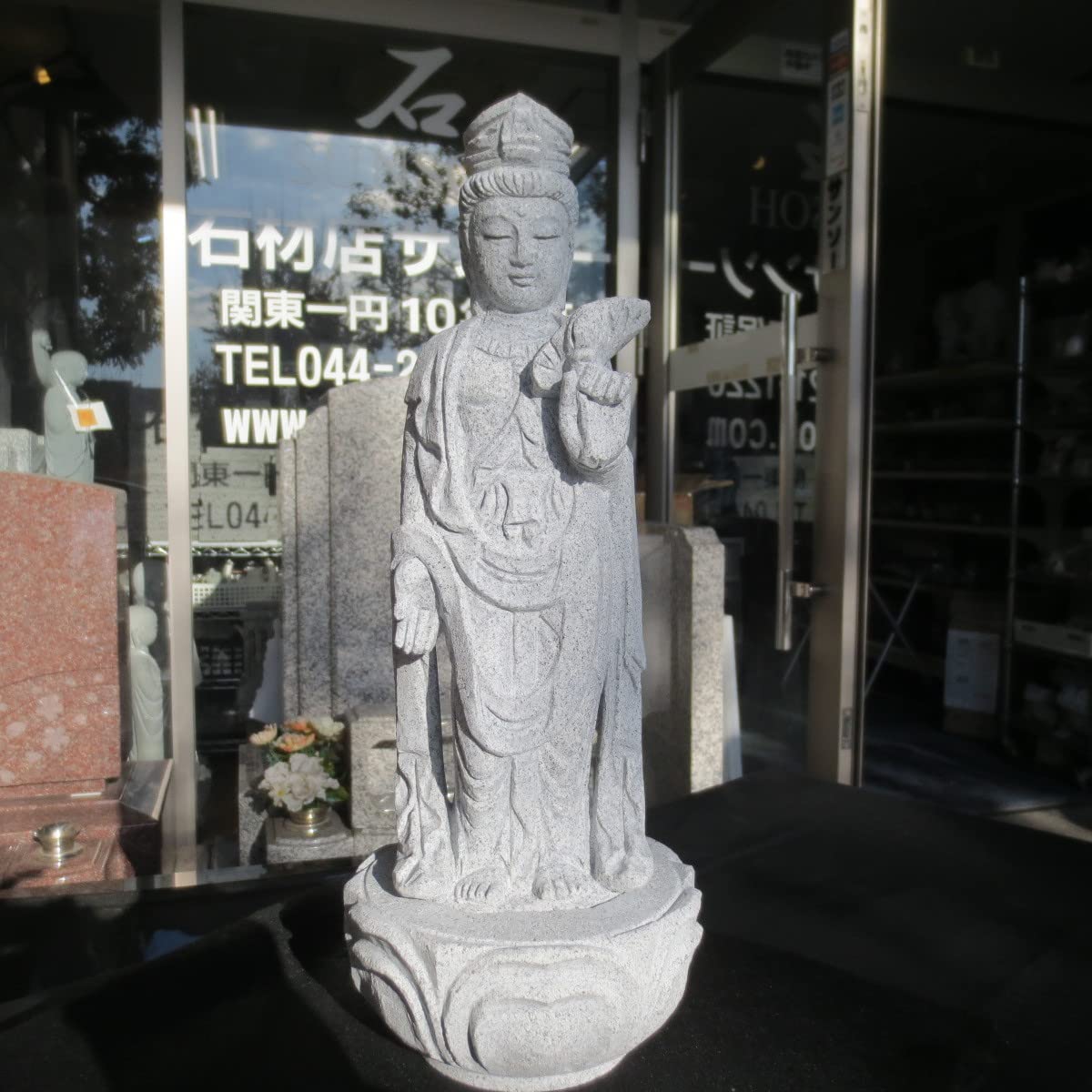 Amazon.co.jp: 観音菩薩像 1.0尺 総高39cm Guan Yin 観音像 聖観音