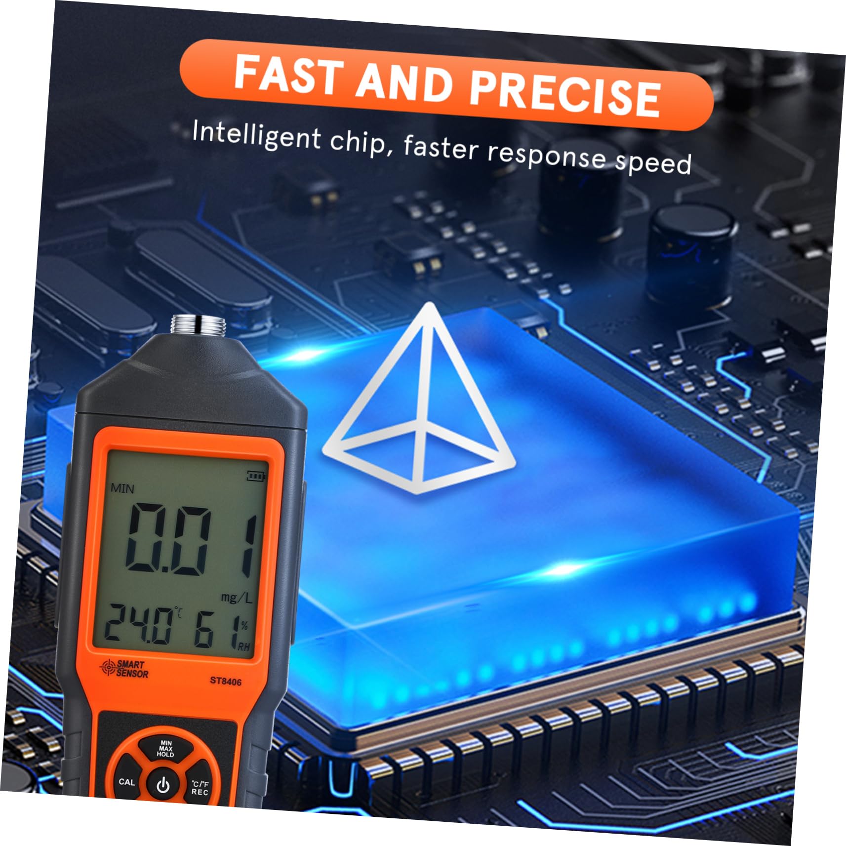 HEMOTON 1 Juego Medidor Digital de Disuelto Portátil para Acuicultura Kit de Pruebas de Agua con Pantalla LCD y para y Análisis de de Agua