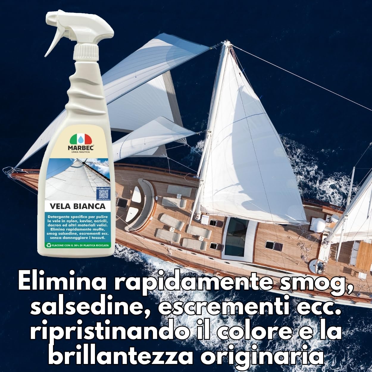 Marbec Vela Bianca Detergente smacchiante per Vele