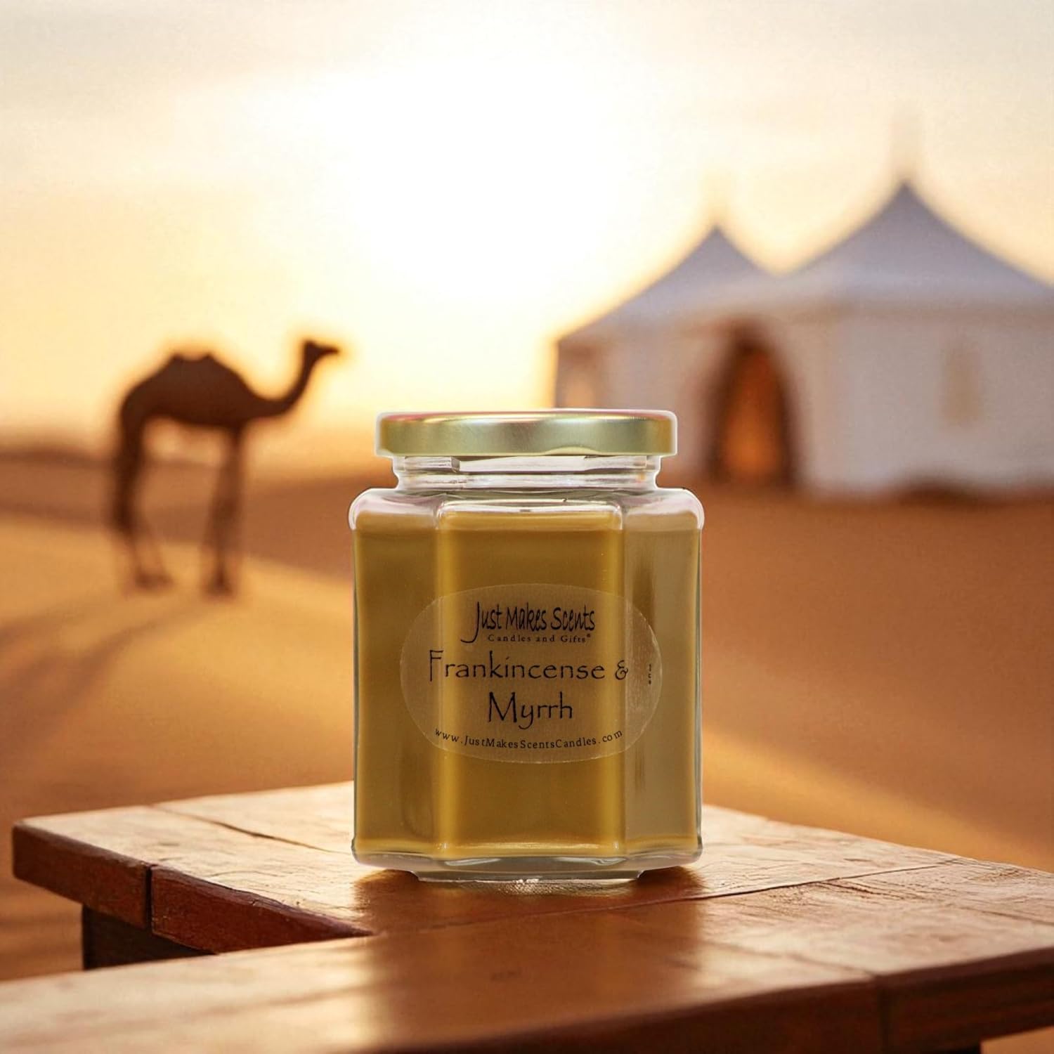 3 Pack - Frankincense & Myrrh Scented Blended Soy Candle (8 oz)