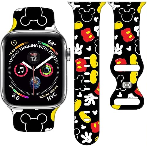 Correa de Dibujos Animados Compatible con Apple Watch 38mm40mm41mm42mm44mm45mm46mm, Correas Lindas de Reemplazo para Apple Watch Series 10 9 8 7 6 5