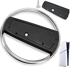 Dreamark Support Vertical pour Console PS5 Slim Disc & Digital et PS5, Socle Vertical Noir Compatible avec Console,Base antidérapante Support pour Accessoires Playstation 5